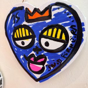 Coeur Toto bleu "Mme Toto "